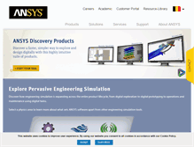 Tablet Screenshot of ansys.com